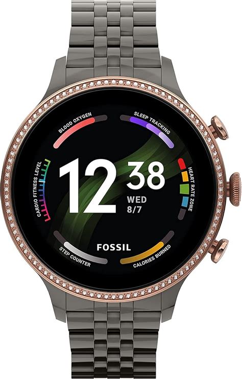 Fossil Women's Gen 6 42mm Stainless Steel Touchscreen Smart .